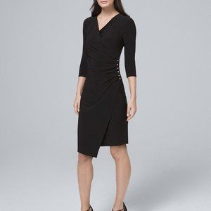 Black Knit Wrap Dress - OOP